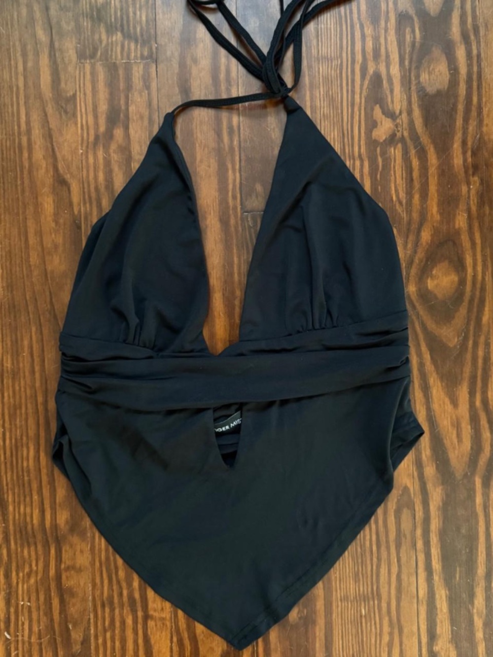 Tiger Mist Halter Cut Out Top